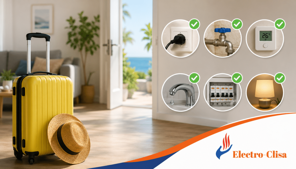 Cómo preparar las instalaciones de tu vivienda antes de irte de vacaciones